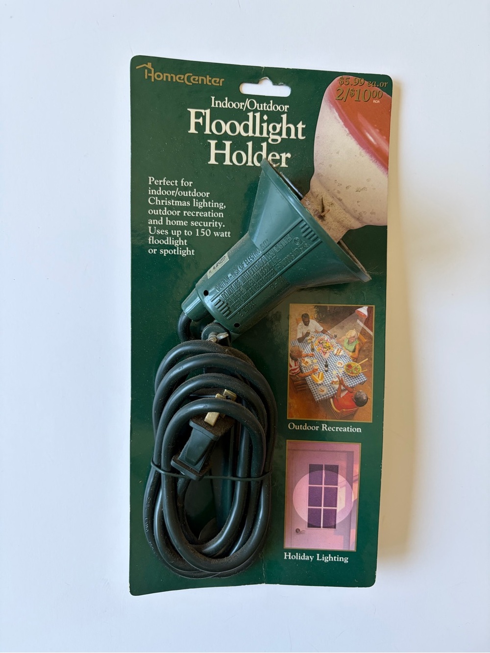 HomeCenter Indoor Outdoor Floodlight Holder Green Neutral Home Lighting Decor